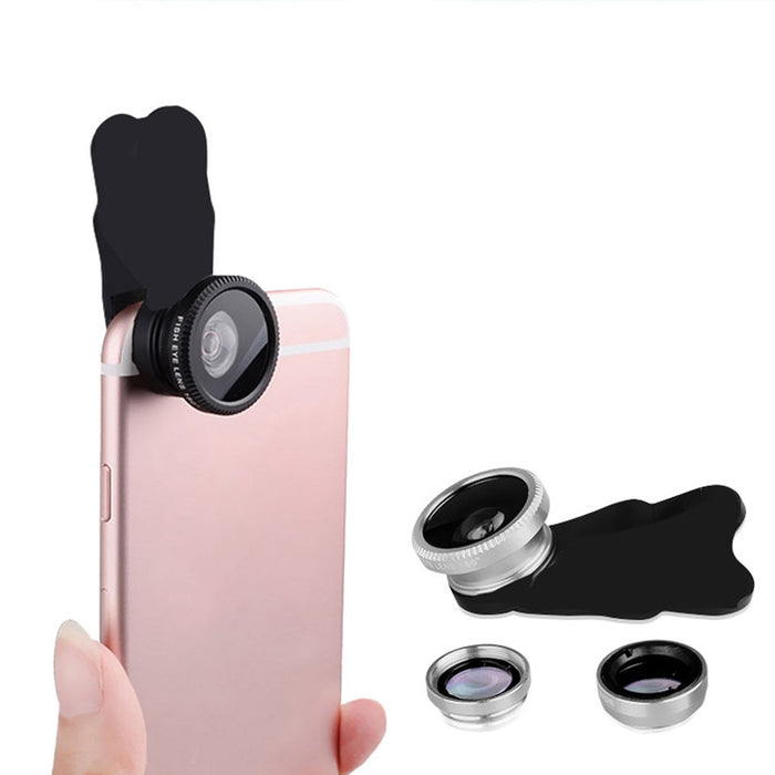 3 in 1 Mobile Phone Lenses Fish Eye - hot shopstop