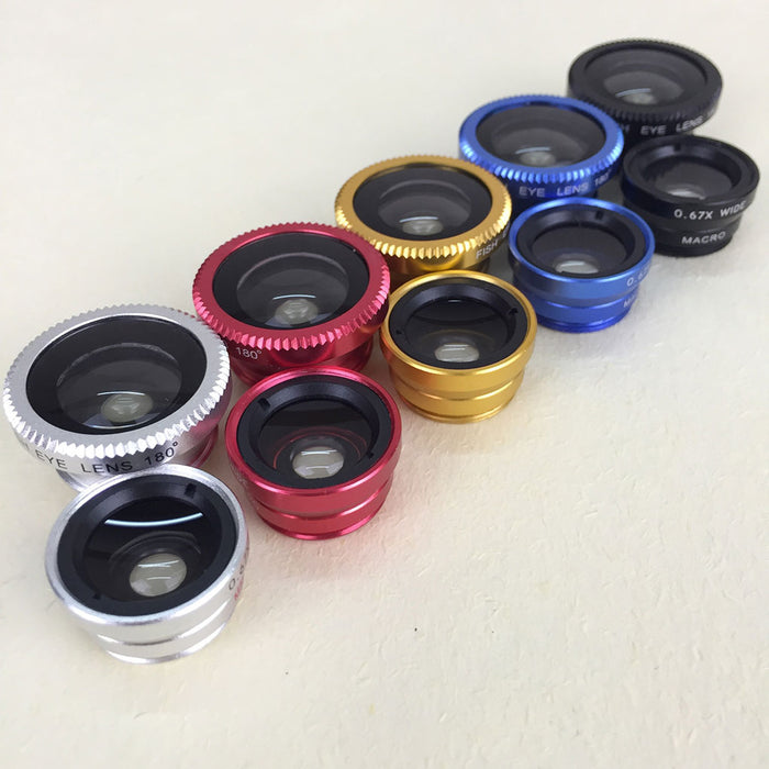 3 in 1 Mobile Phone Lenses Fish Eye - hot shopstop