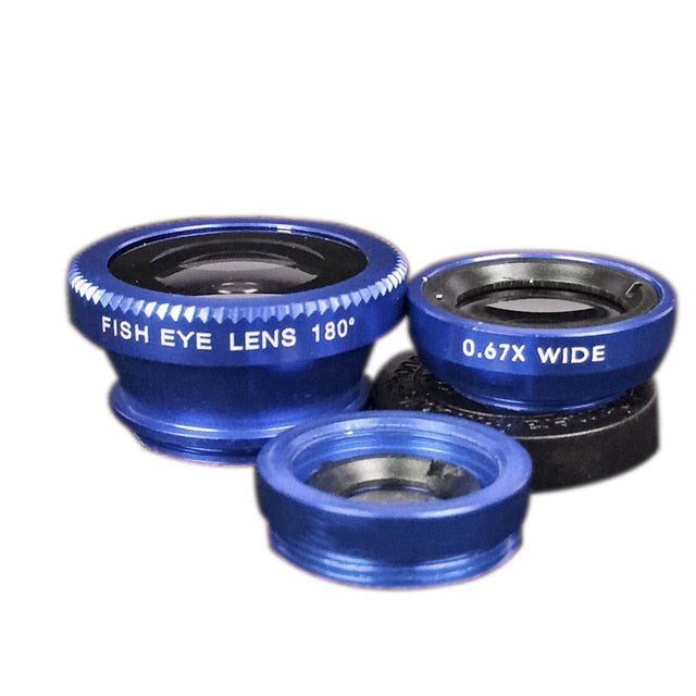 3 in 1 Mobile Phone Lenses Fish Eye - hot shopstop